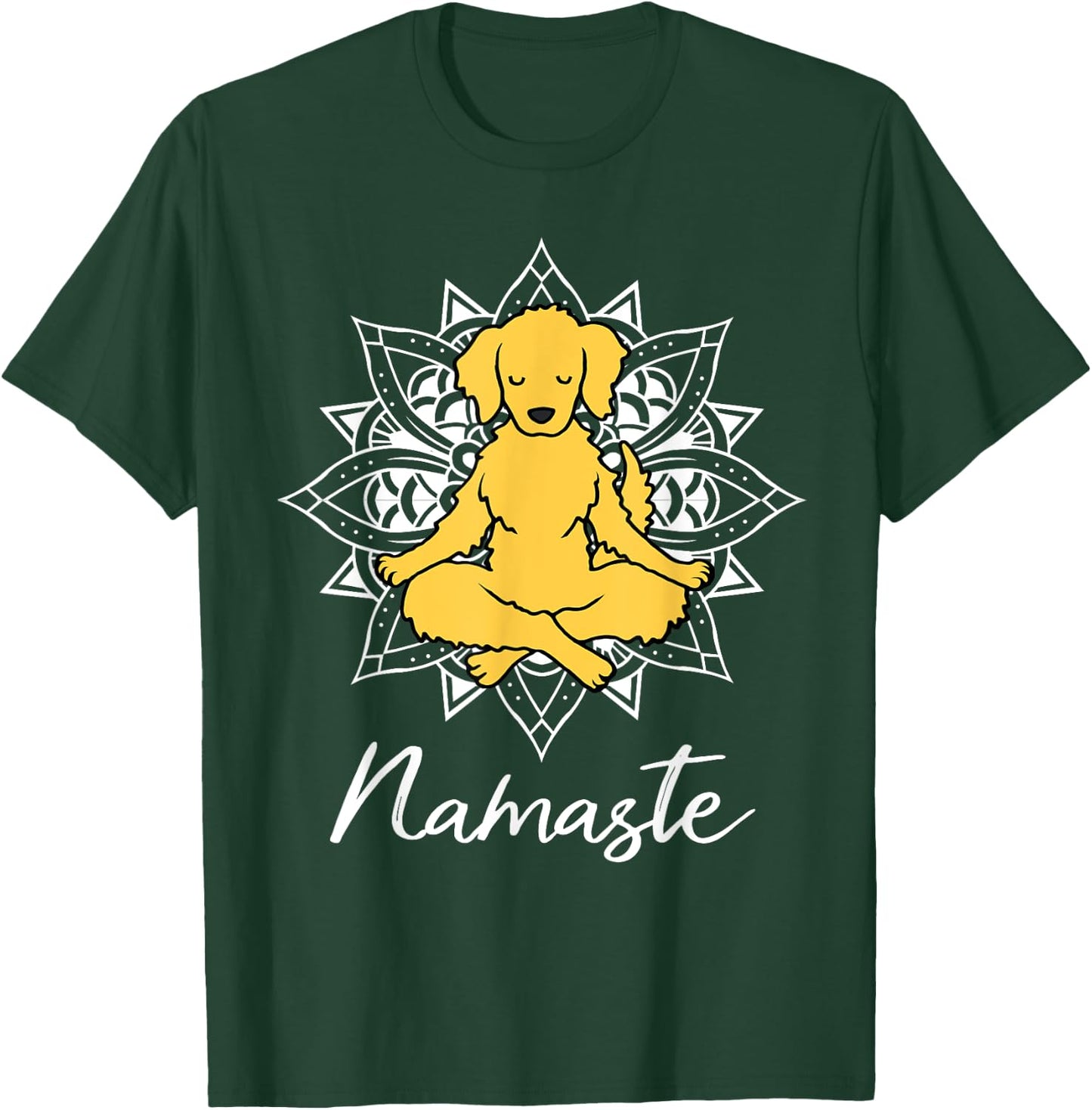 Golden Retriever Yoga for a yoga workout fan T-Shirt - T-Shirt | Forest