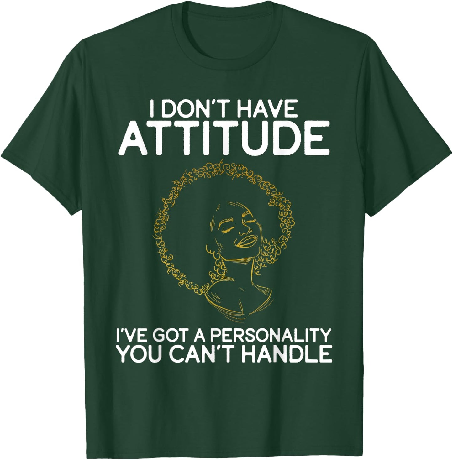 African American Melanin Queen Black Girl Pride Afro Woman T-Shirt - T-Shirt | Forest