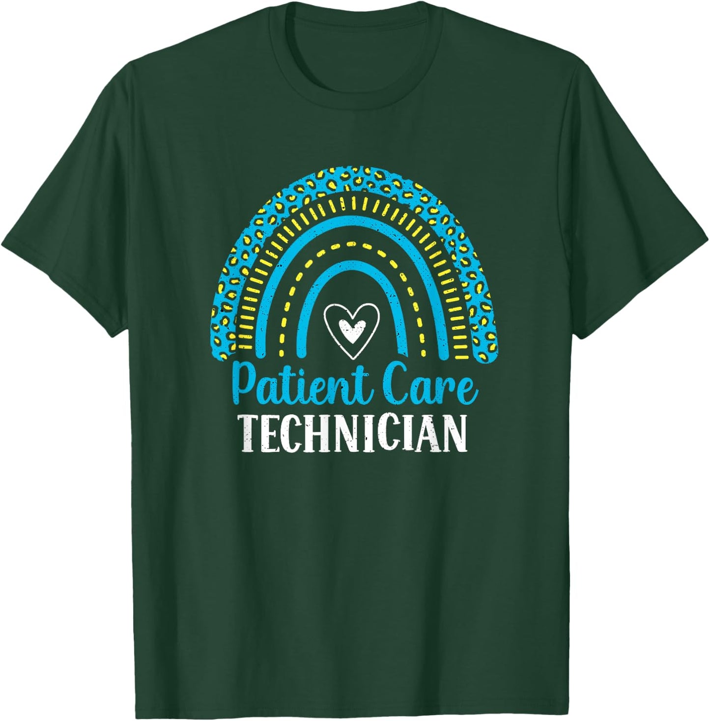 Patient Care Technician Rainbow PCT Healthcare Assistants T-Shirt - T-Shirt | Forest