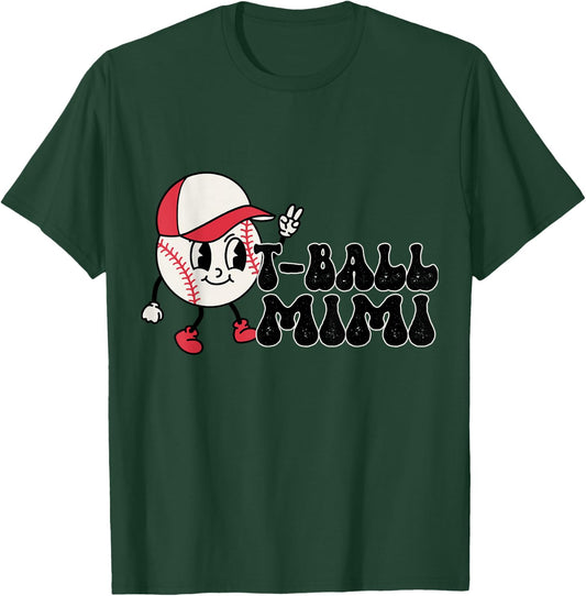 T-ball T Ball Mimi Cartoon Ball Vintage Cute Trendy T-Shirt - T-Shirt | Forest