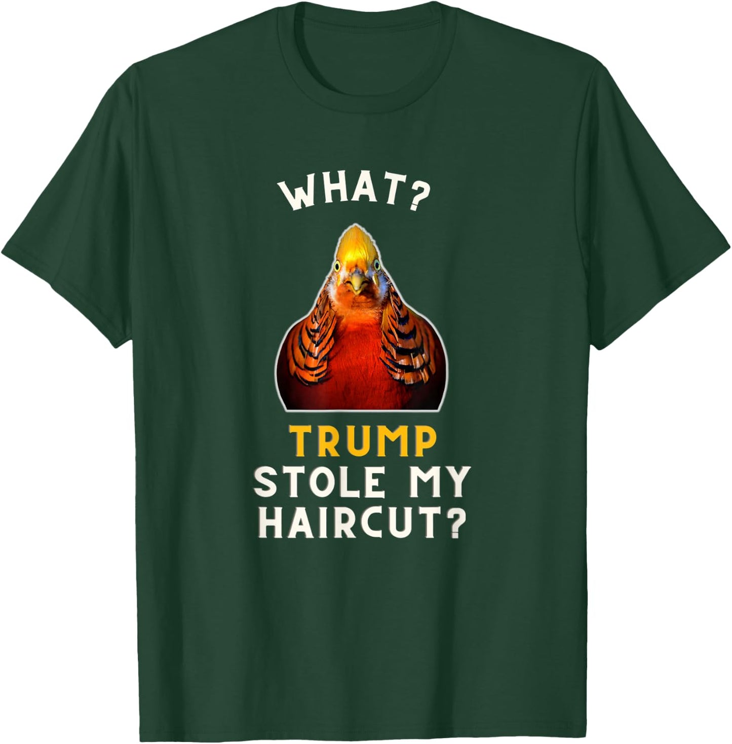 Golden pheasant Meme Bird Men Women Kids T-Shirt - T-Shirt | Forest