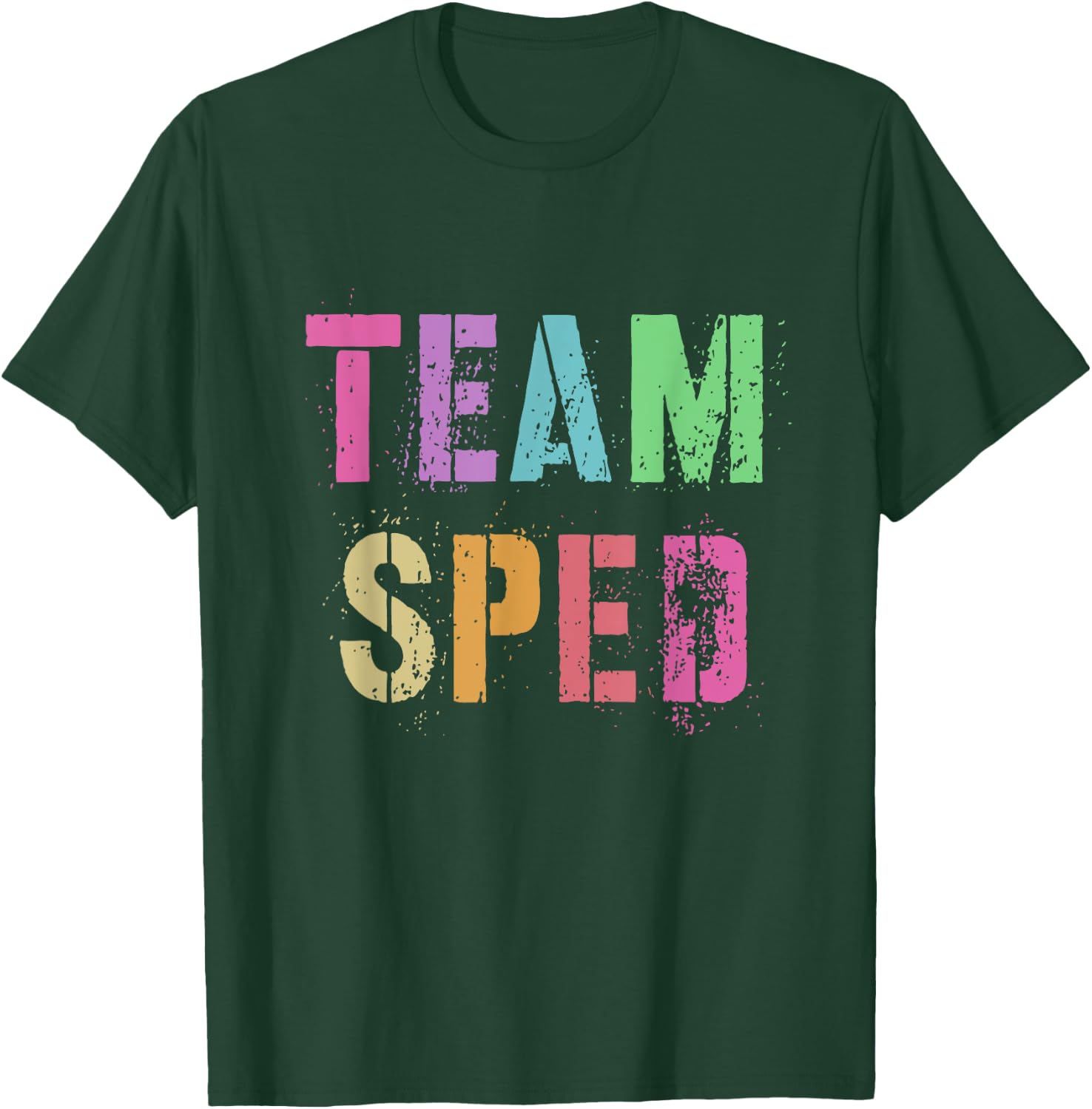 Vintage TEAM SPED Last Day of School Teacher Special Ed Crew Men Women Girls Kids T-Shirt - T-Shirt | Forest