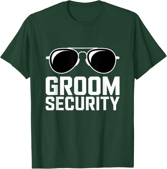 Groom Security Bachelor Party Stag T-Shirt - T-Shirt | Forest
