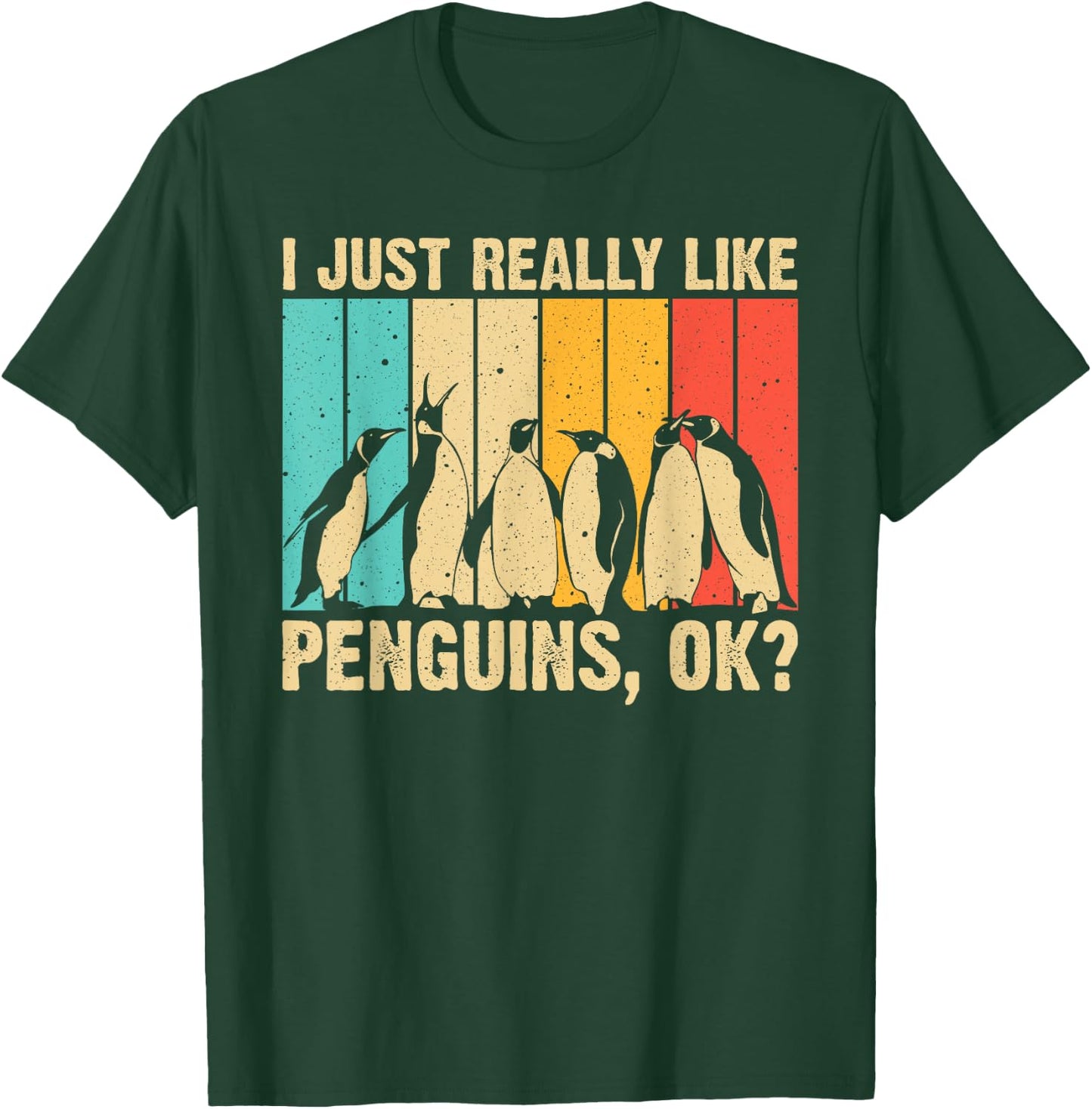 Cool Penguin Art Women Kids Bird Penguin Lovers T-Shirt - T-Shirt | Forest