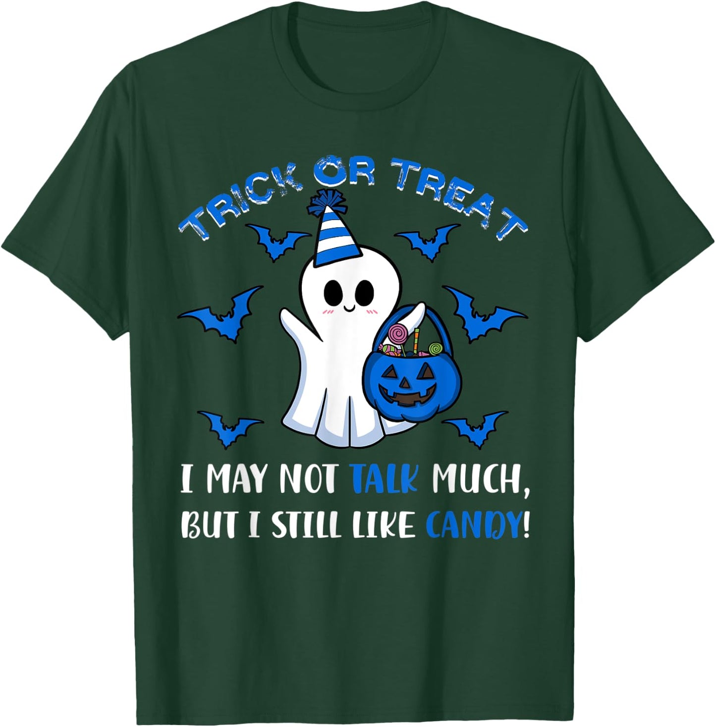Autism ASD Awareness Halloween Trick Or Treat Candy T-Shirt - T-Shirt | Forest