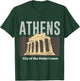 Athens Vacation Holiday Greece Flag T-Shirt - T-Shirt | Forest