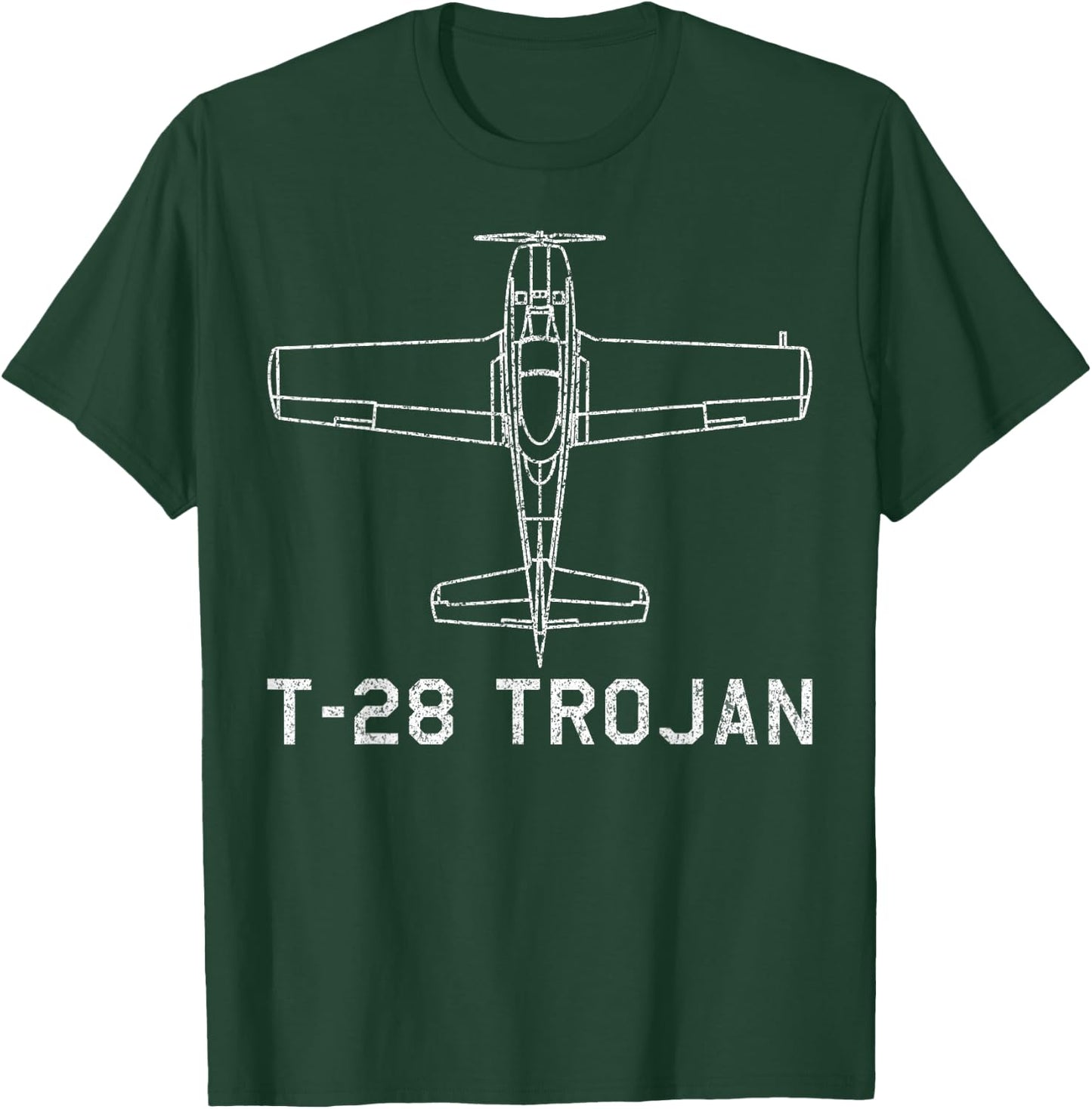 T-28 Trojan Classic USA Fighter Plane Gift T-Shirt - T-Shirt | Forest