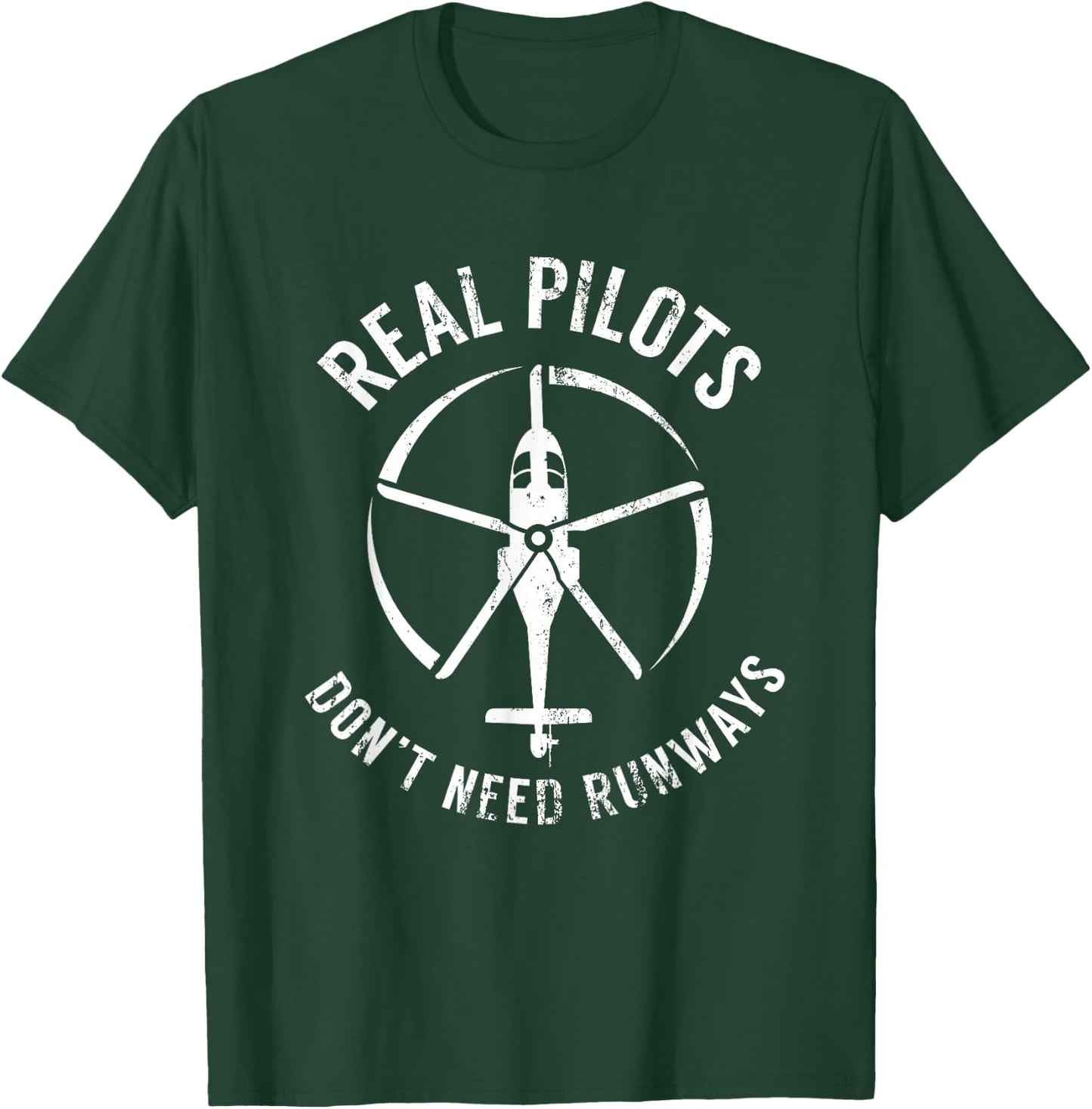 Real pilots do not need runways T-Shirt - T-Shirt | Forest