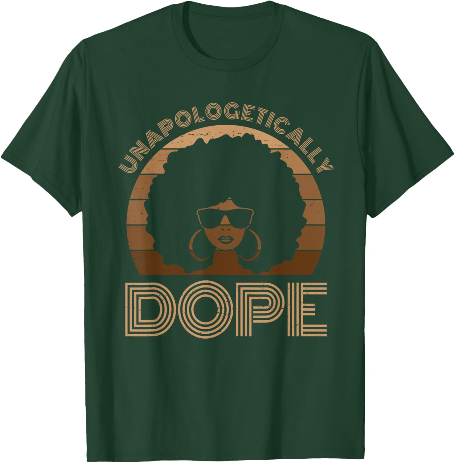 Unapologetically Dope Melanin Afro Queen Black History Month Small T-Shirt - T-Shirt | Forest