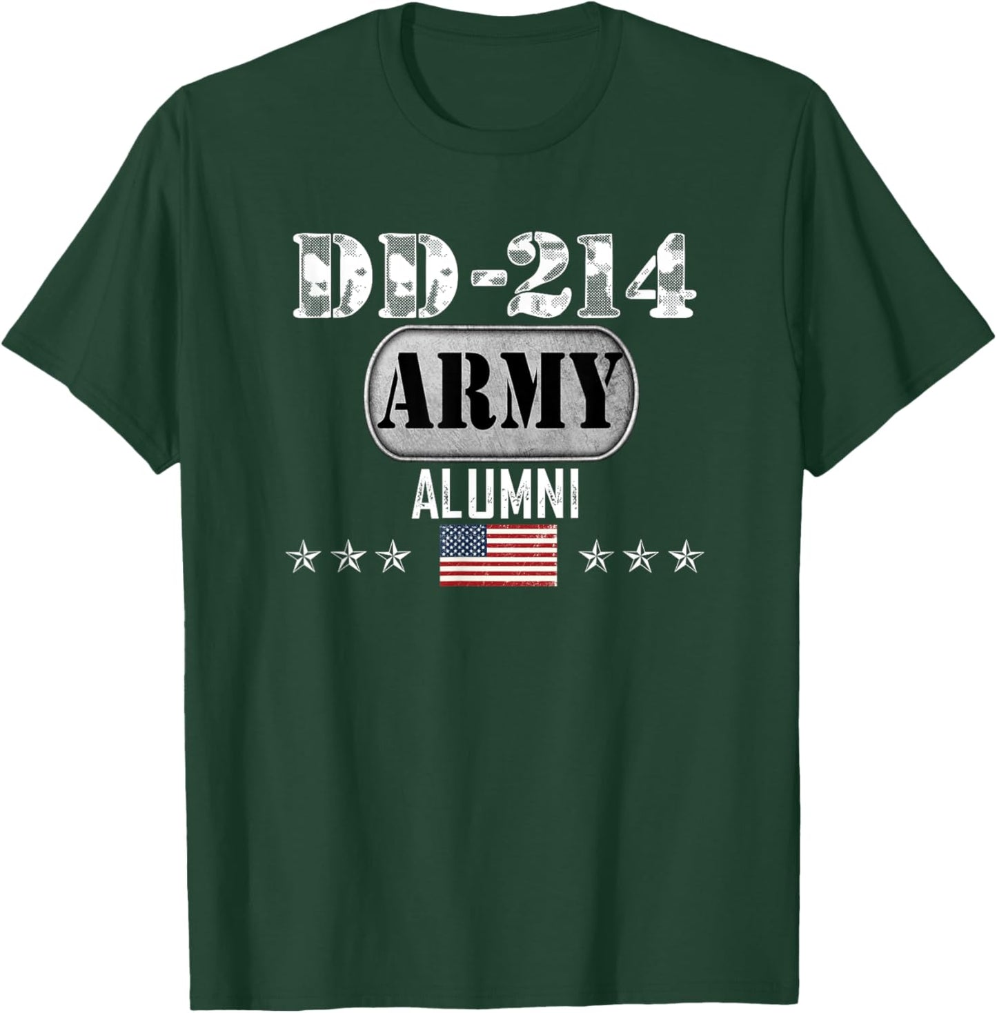 DD-214 US Army Alumni Veteran Day T-Shirt - T-Shirt | Forest