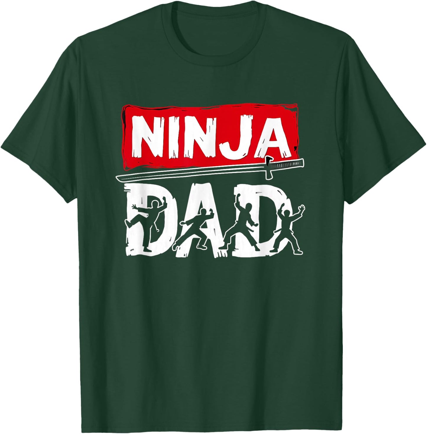 Ninja Dad Fathers Day T-Shirt - T-Shirt | Forest