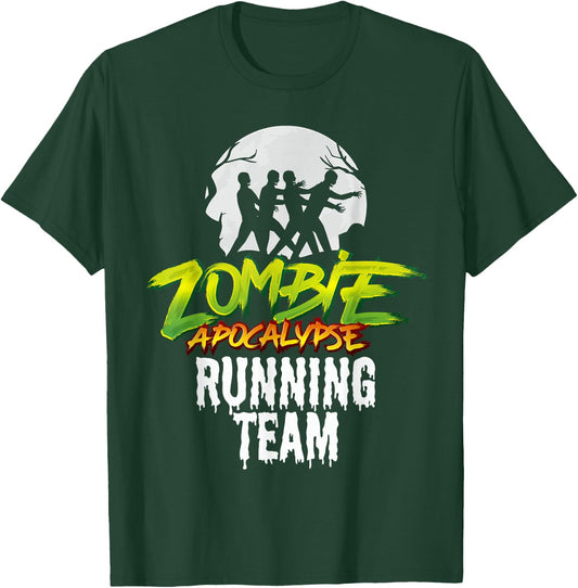 Zombie Apocalypse Running Team - Funny Halloween Runner T-Shirt - T-Shirt | Forest