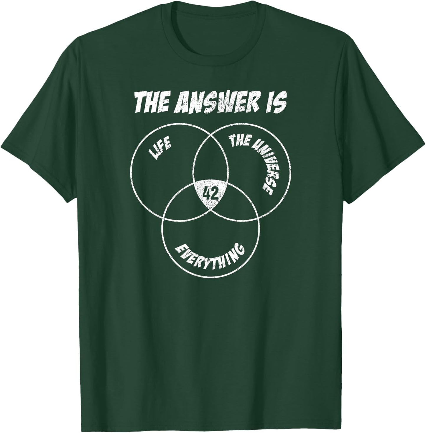 42 Answer to Life Universe Everything I Physics Nerd T-Shirt - T-Shirt | Forest