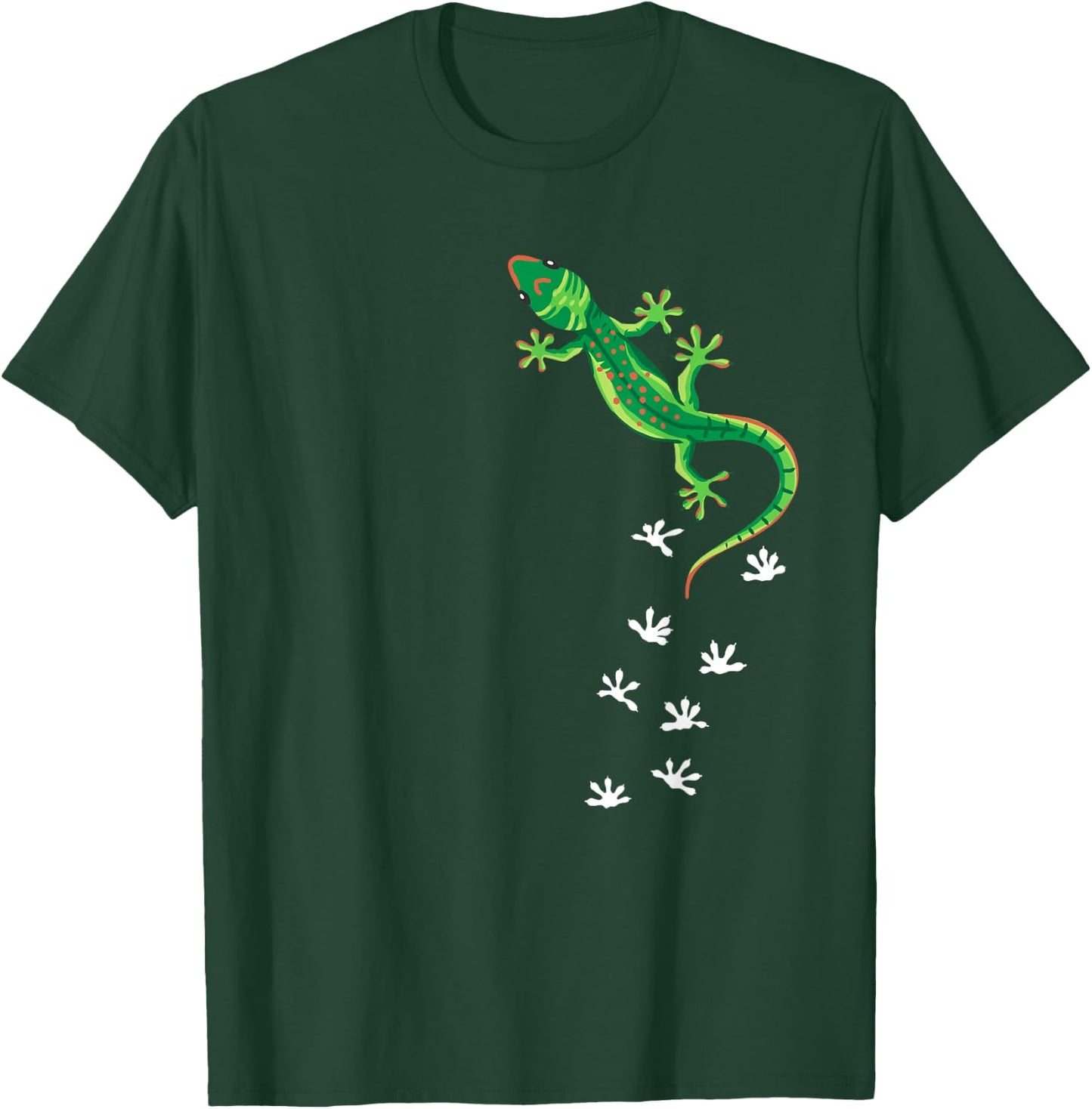 Cool Lizard Art Men Women Herpetology Reptile Lizard Lover Small T-Shirt - T-Shirt | Forest