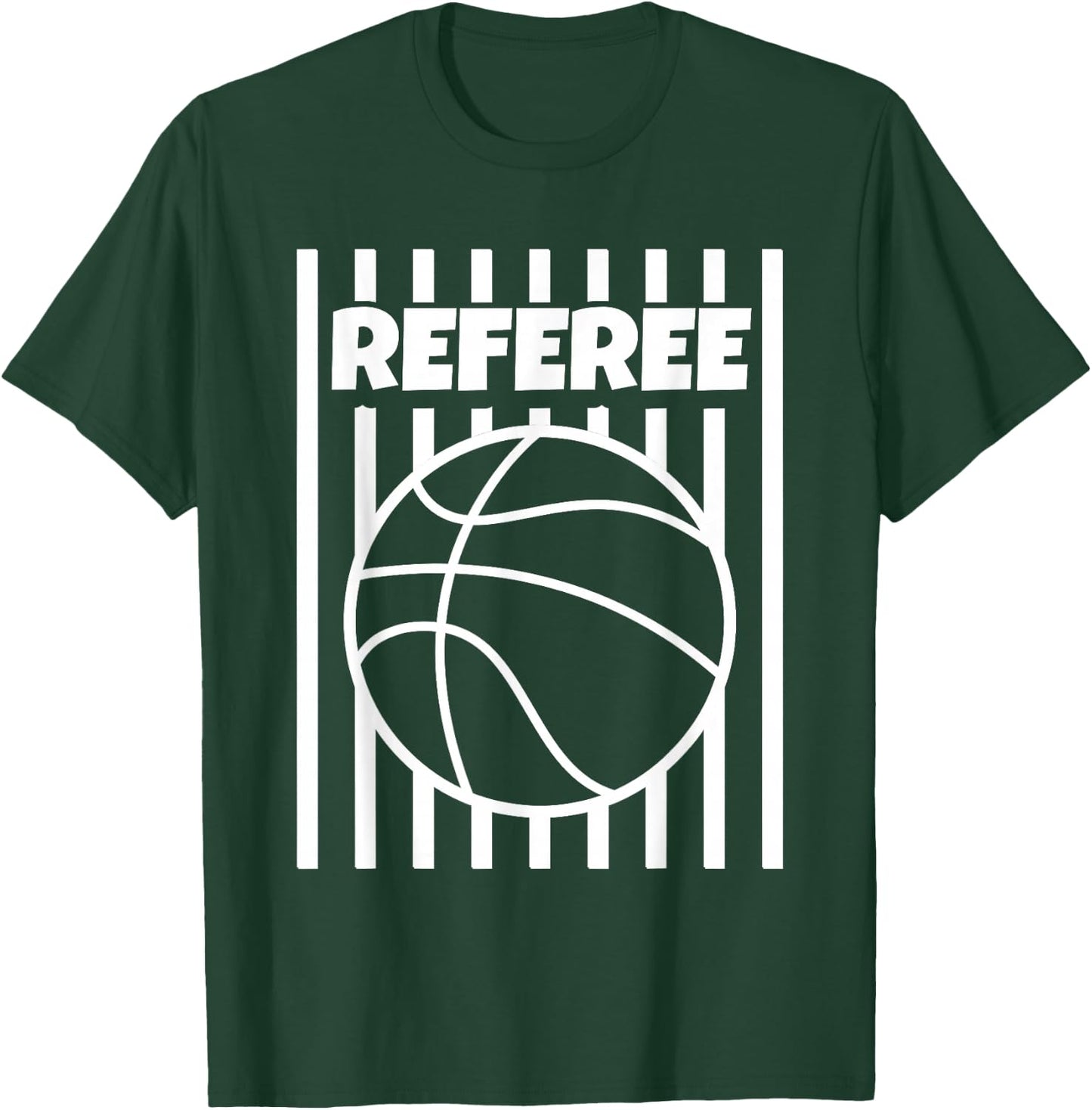 Referee Basketball Ball Gear Outfit T-Shirt - T-Shirt | Forest