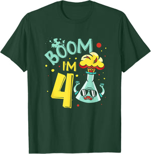 I'm 4 Science Lover Future Scientist Happy Birthday T-Shirt - T-Shirt | Forest