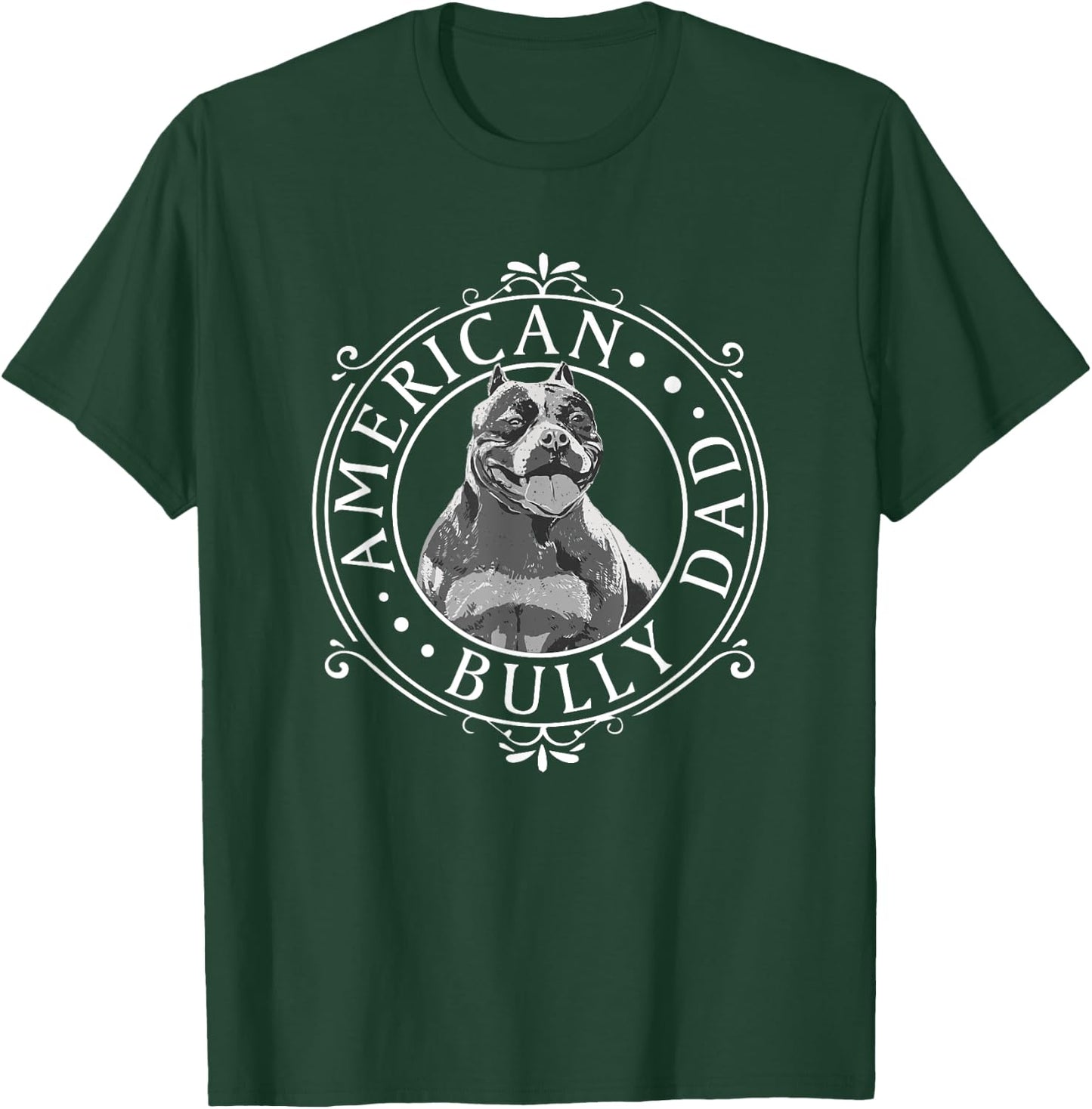 Best American Bully Dad Ever Vintage T-Shirt - T-Shirt | Forest
