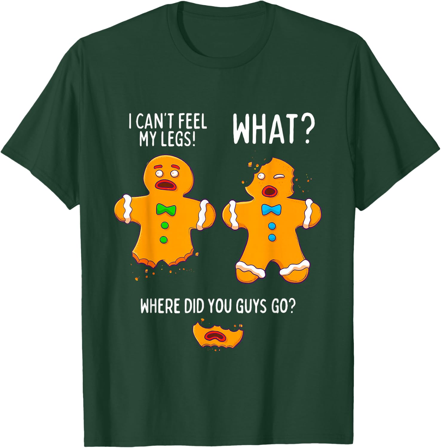 Funny Gingerbread Men Christmas Xmas Cookie Man Baking Gift T-Shirt - T-Shirt | Forest