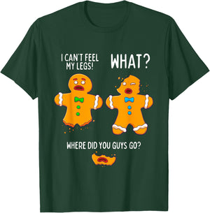 Funny Gingerbread Men Christmas Xmas Cookie Man Baking Gift T-Shirt - T-Shirt | Forest