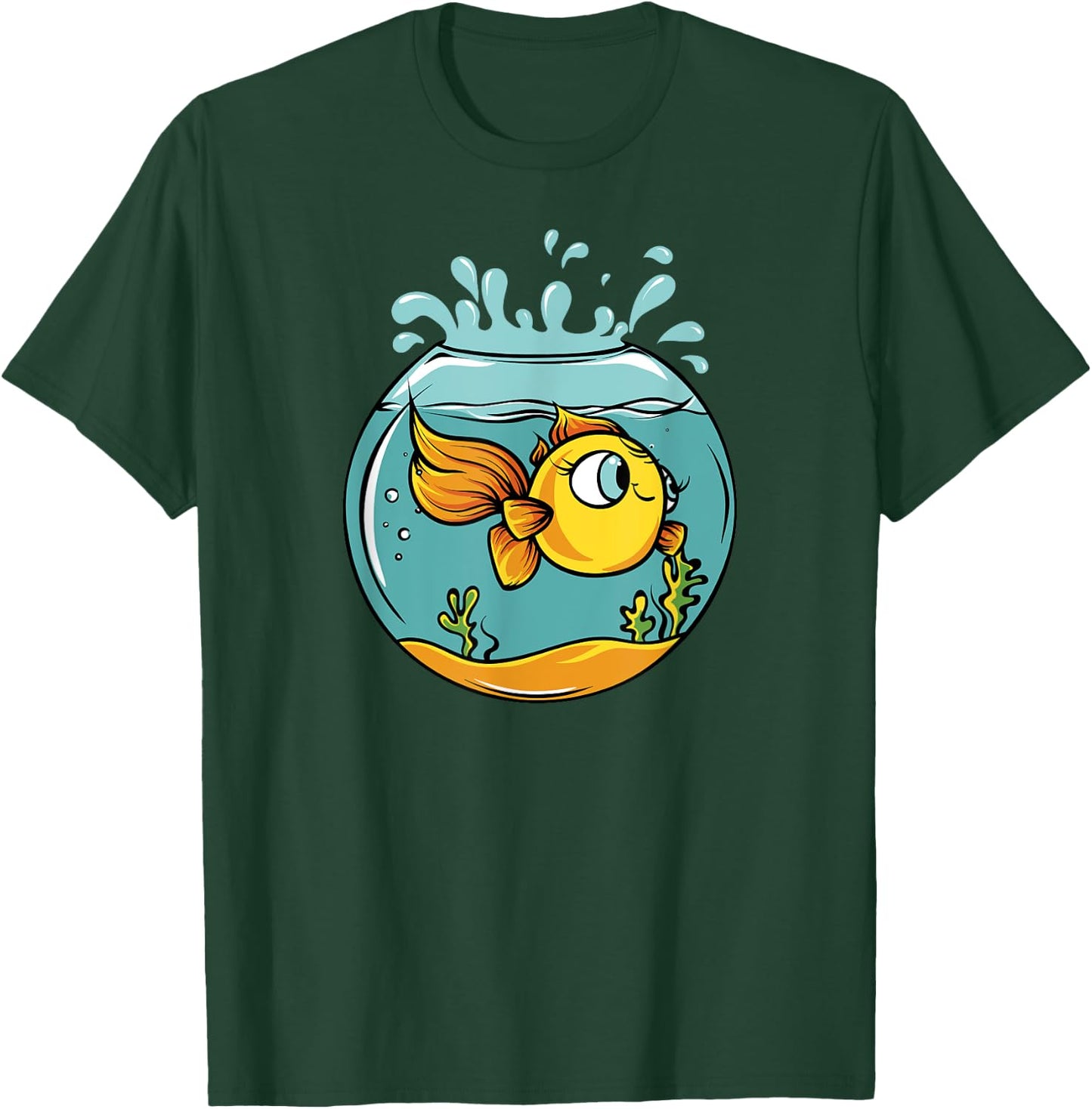 Cute Kawaii Fish Bowl Gifts T-Shirt - T-Shirt | Forest