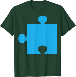 Puzzle 2 Easy Puzzle Pieces Couple Halloween Costume T-Shirt - T-Shirt | Forest