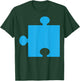 Puzzle 2 Easy Puzzle Pieces Couple Halloween Costume T-Shirt - T-Shirt | Forest
