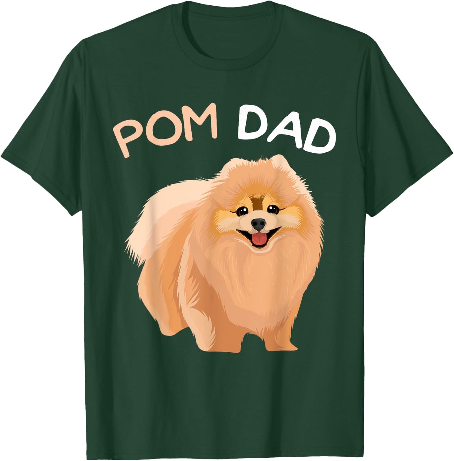 Pomeranian Pom Dad Dog Father T-Shirt - T-Shirt | Forest