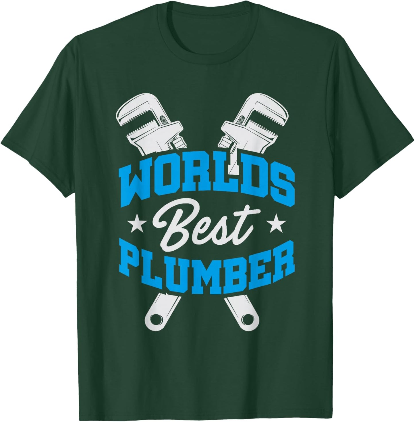 World's Best Plumber Plumbing T-Shirt - T-Shirt | Forest