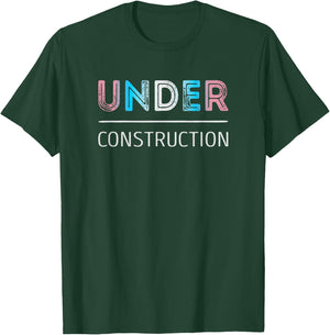 Under Construction Trans Pride T-Shirt - T-Shirt | Forest