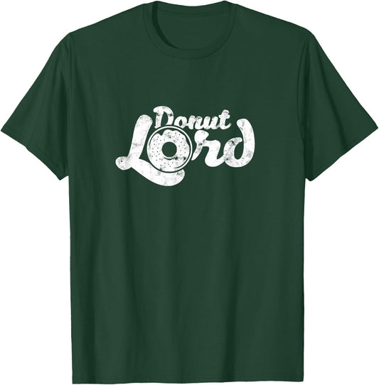 Donut Lord Pretzel Lady - Colorful Baker Donut Lovers T-Shirt - T-Shirt | Forest