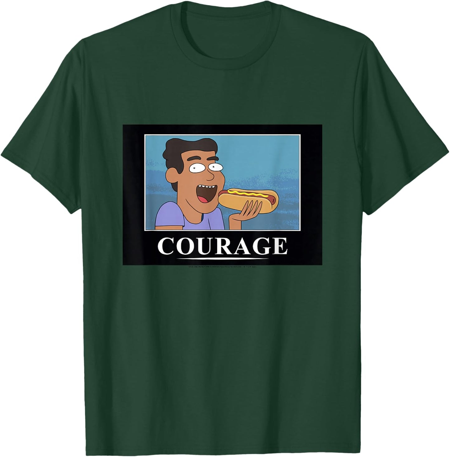 Rick and Morty Courage Poster T-Shirt - T-Shirt | Forest