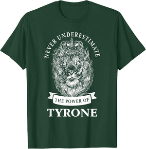 Tyrone Name Lion T-Shirt - T-Shirt | Forest