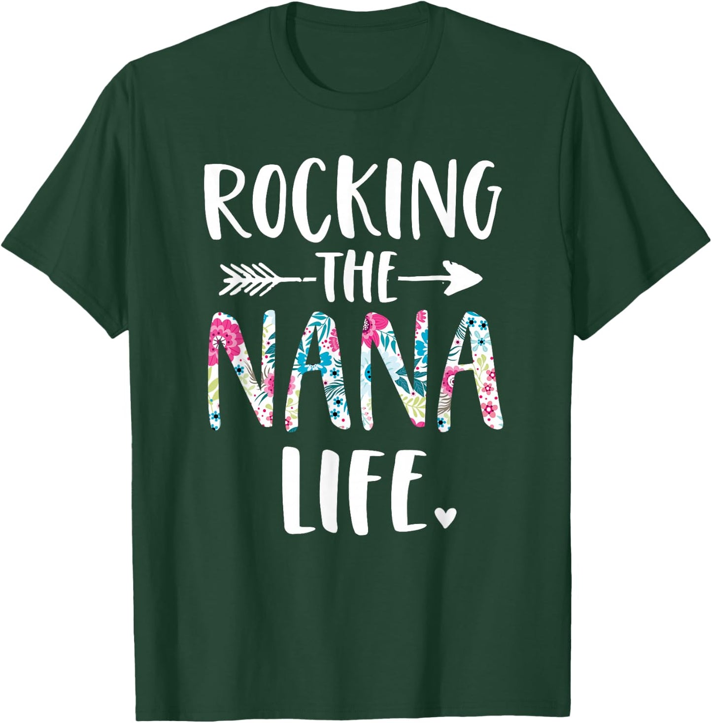 Rocking the Nana Life New Grandma Granny To Be Gigi Mimi T-Shirt - T-Shirt | Forest