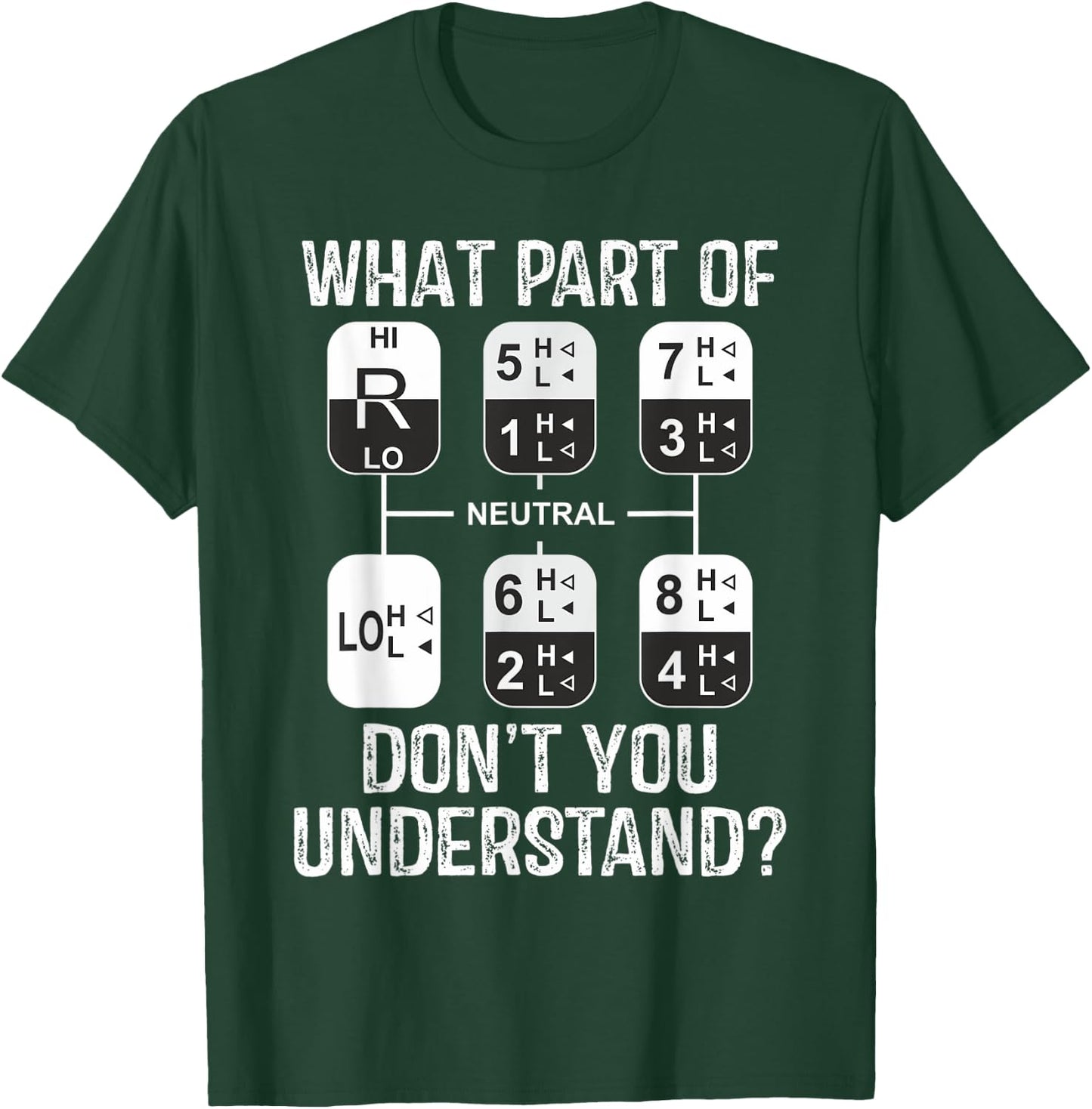 What Part Of Don't You Understand Funny Truck Driver T-Shirt - T-Shirt | Forest