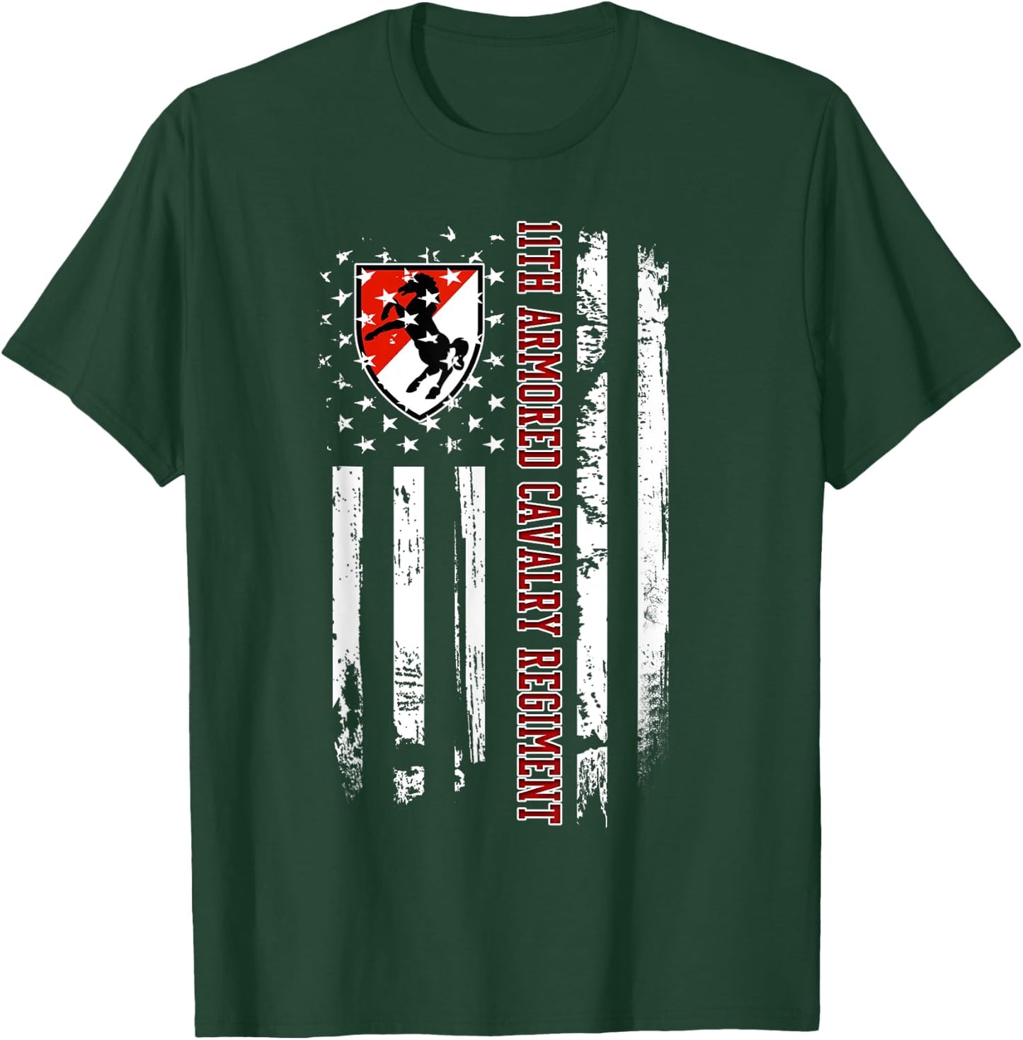 11th Armored Cavalry Regiment Veteran Veterans Day Christmas T-Shirt - T-Shirt | Forest