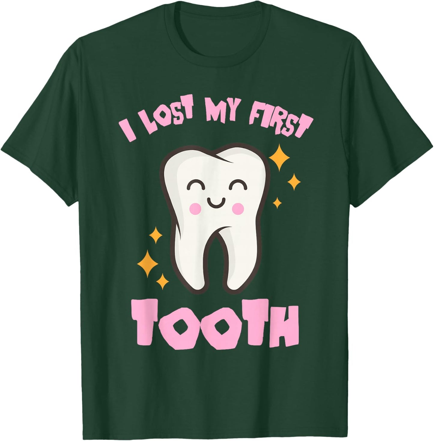I Lost My First Tooth Shirt | Cute Baby Tooth Out Gift T-Shirt - T-Shirt | Forest