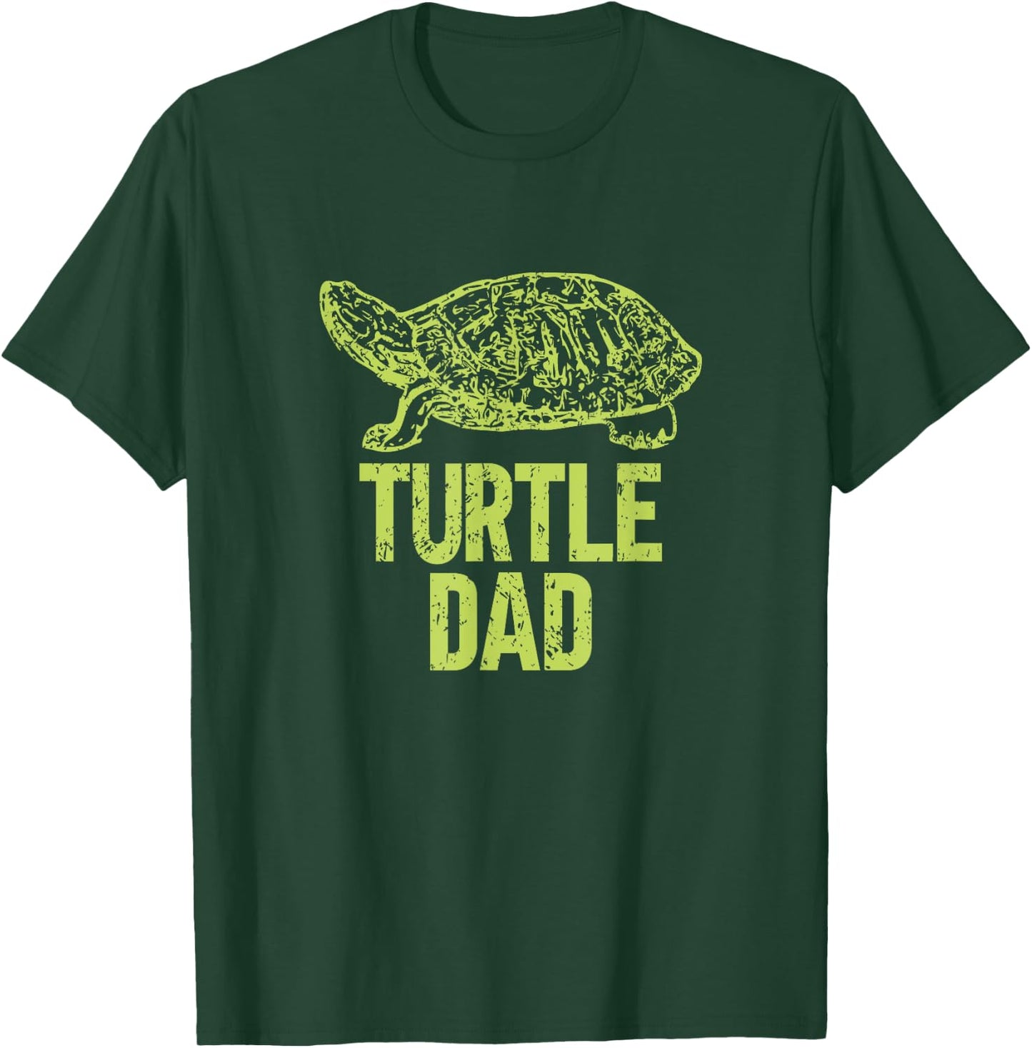 Retro Turtle Dad Turtle Daddy Tortoise Lover Father's Day T-Shirt - T-Shirt | Forest