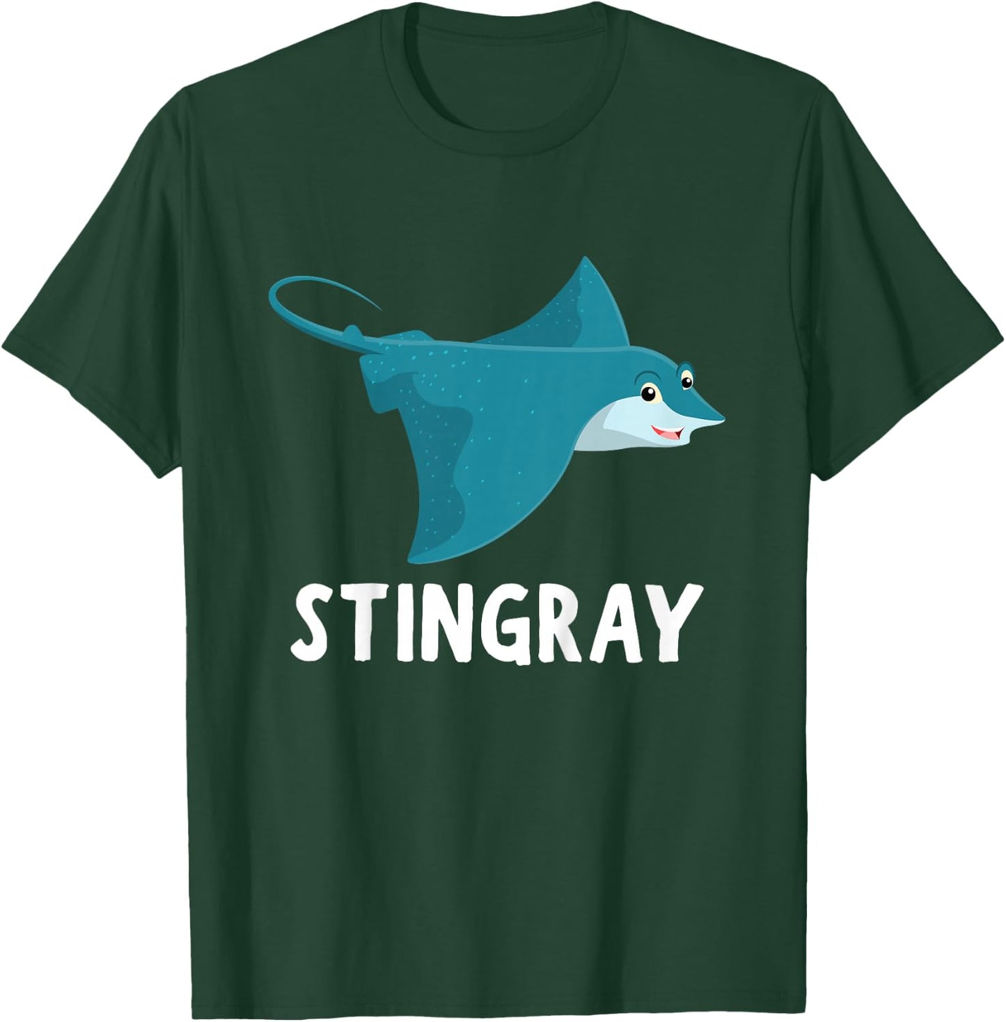 Stingray Shirt For Boys Or Girls | Cute Stingray Gift T-Shirt - T-Shirt | Forest