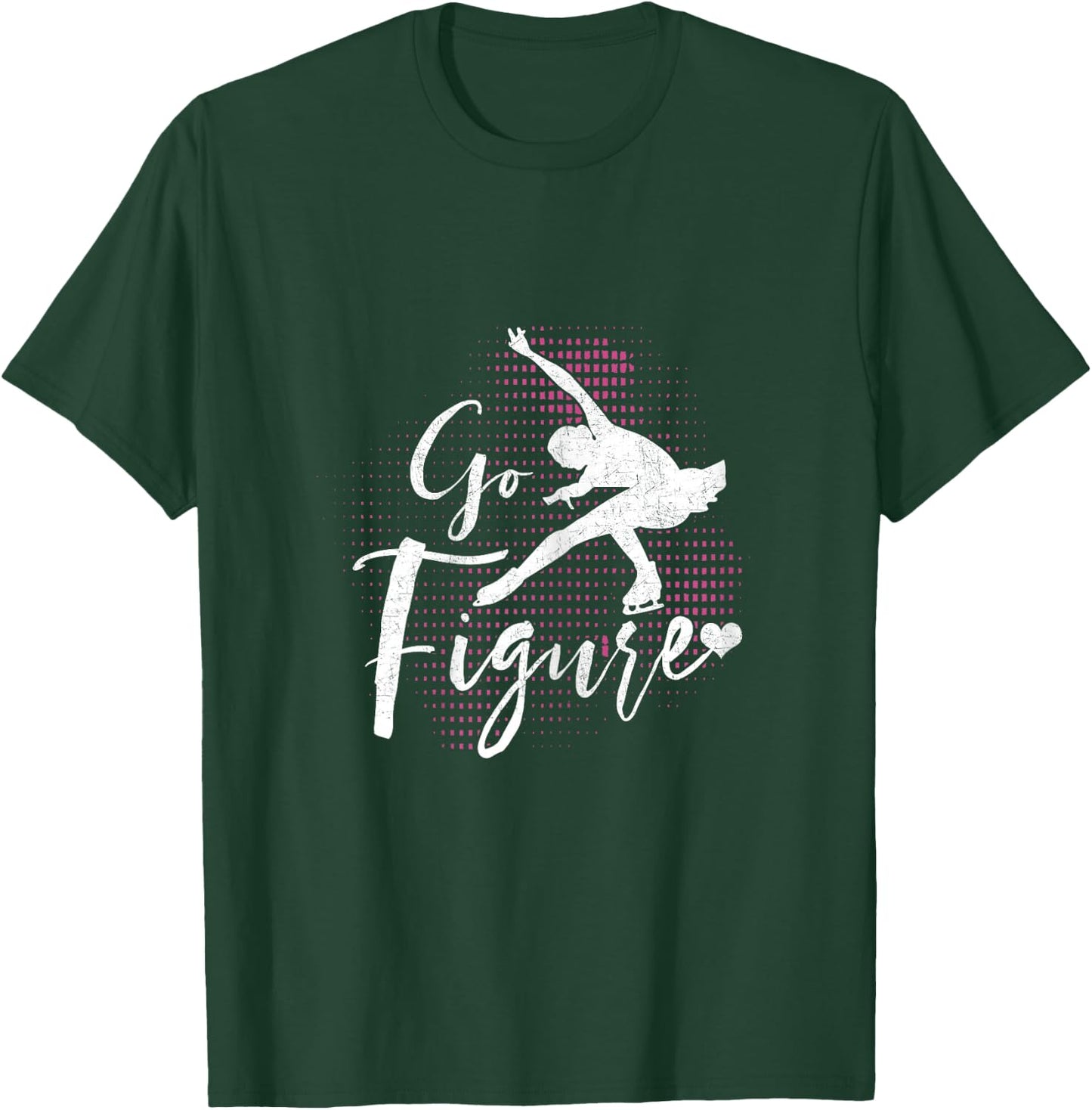 Funny Ice Skating Lover Graphic Women Girls Figure Skating T-Shirt - T-Shirt | Forest