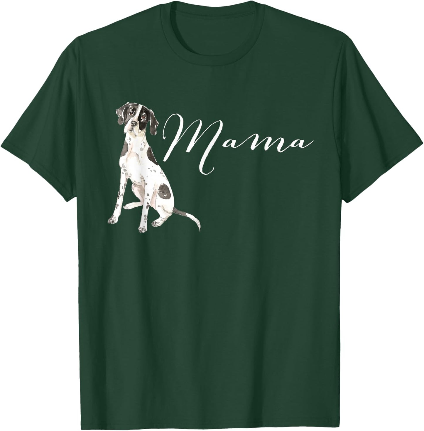 English Pointer Dog Mama Puppy Mommy Doggy Mother Mom Mum T-Shirt - T-Shirt | Forest