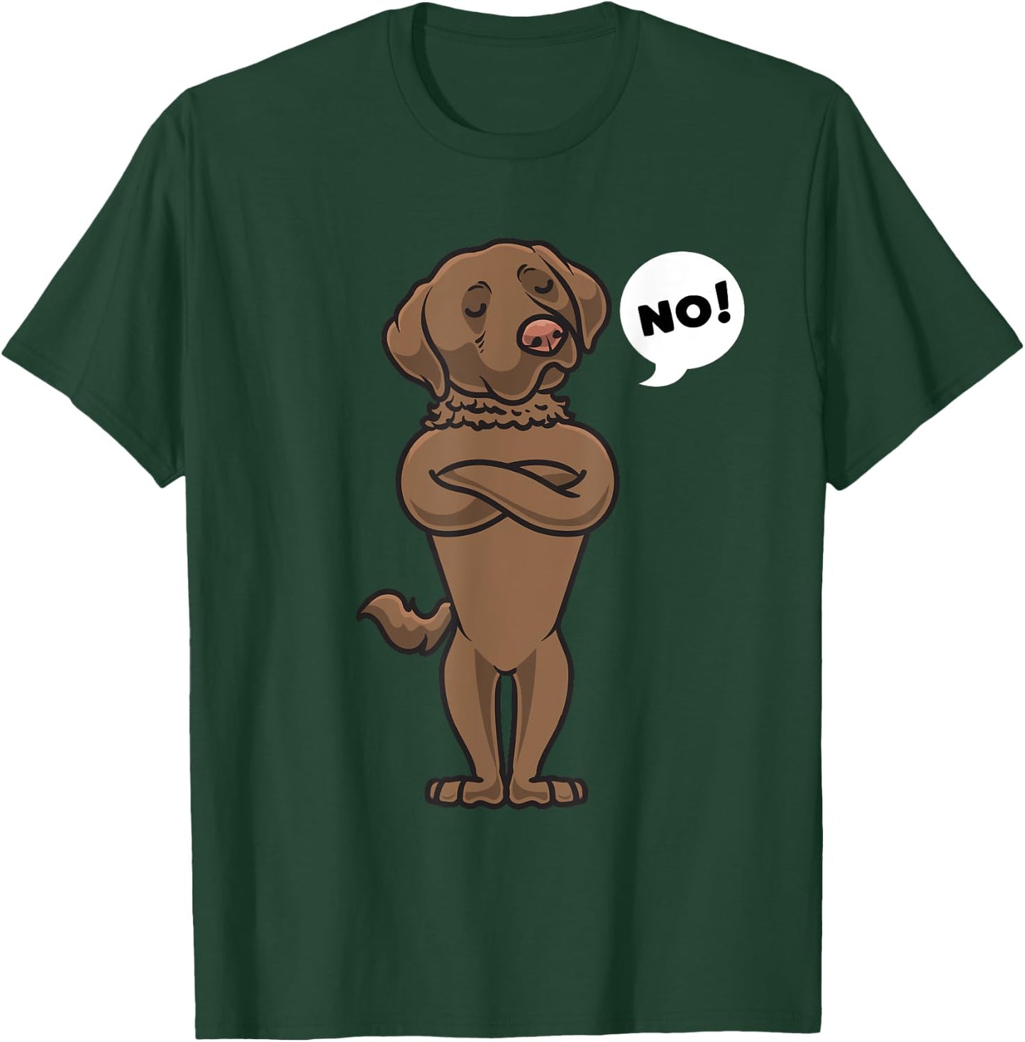 Stubborn Chesapeake Bay Retriever Dog funny Women Girls Kids T-Shirt - T-Shirt | Forest