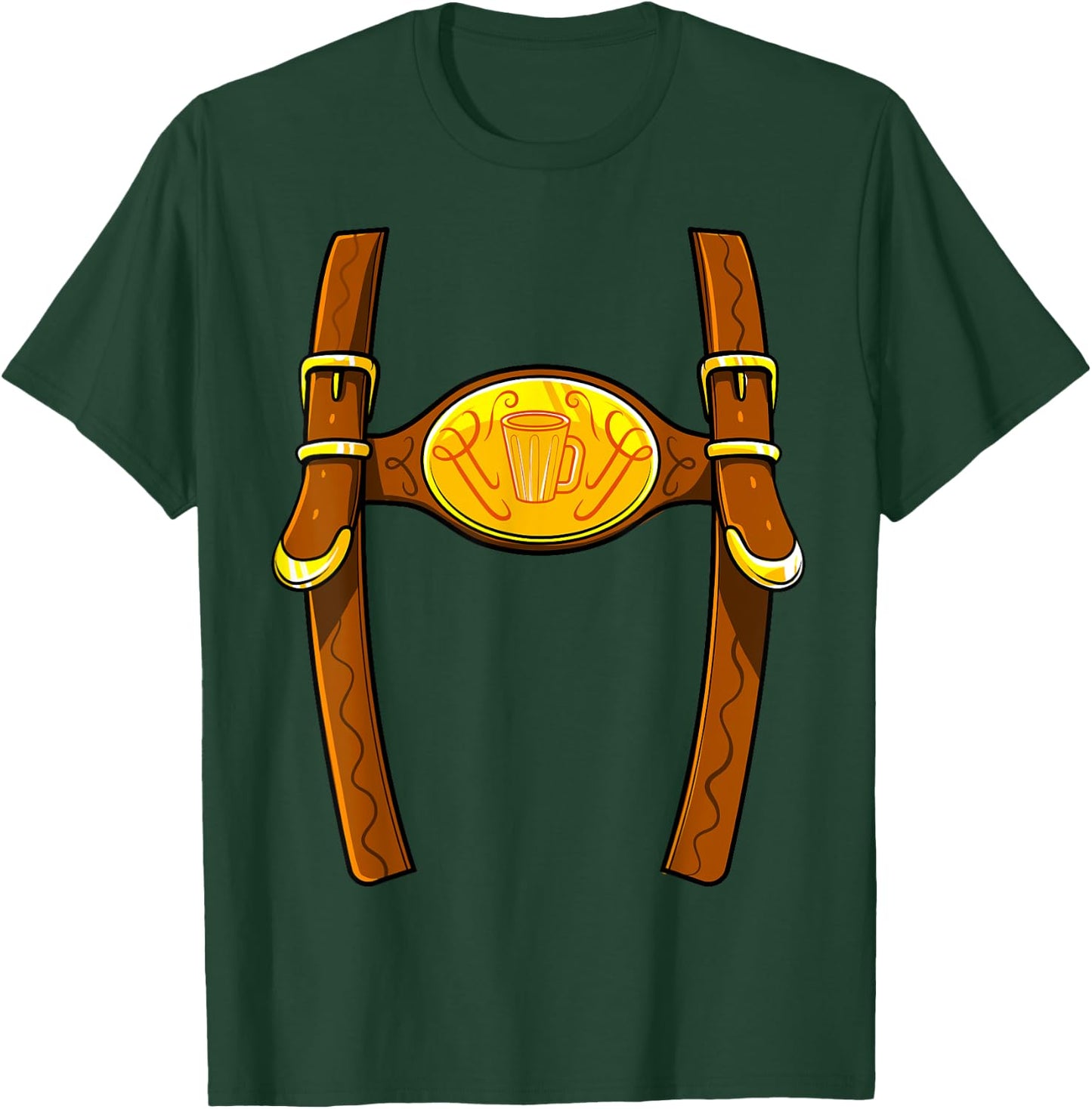 Oktoberfest Lederhosen German Beer Fest Costume Men Women T-Shirt - T-Shirt | Forest