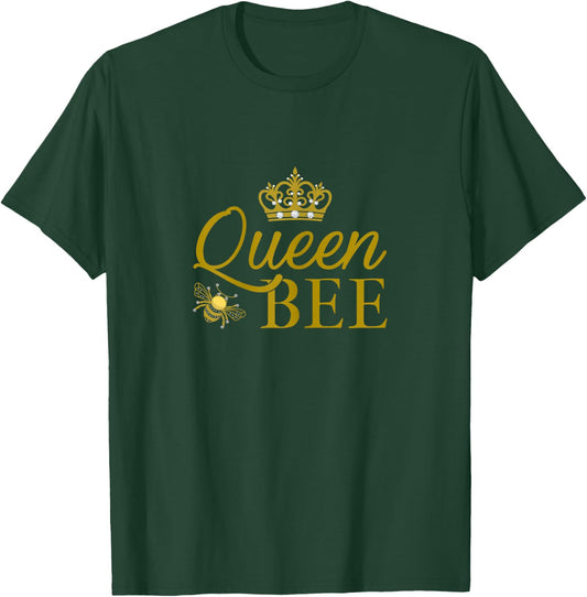 Queen Bee Graphic Beekeeper Hive Beekeping Honey Bee Lover T-Shirt - T-Shirt | Forest