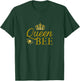 Queen Bee Graphic Beekeeper Hive Beekeping Honey Bee Lover T-Shirt - T-Shirt | Forest