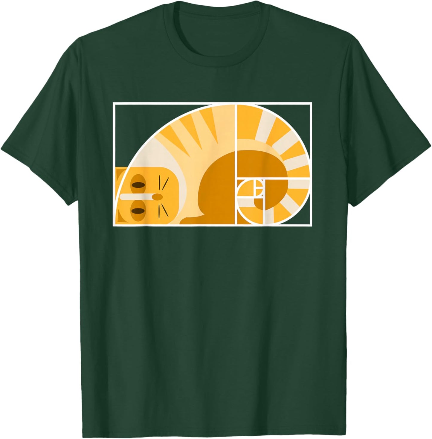 Golden Ratio Architecture Funny Cat Loving Architect T-Shirt - T-Shirt | Forest
