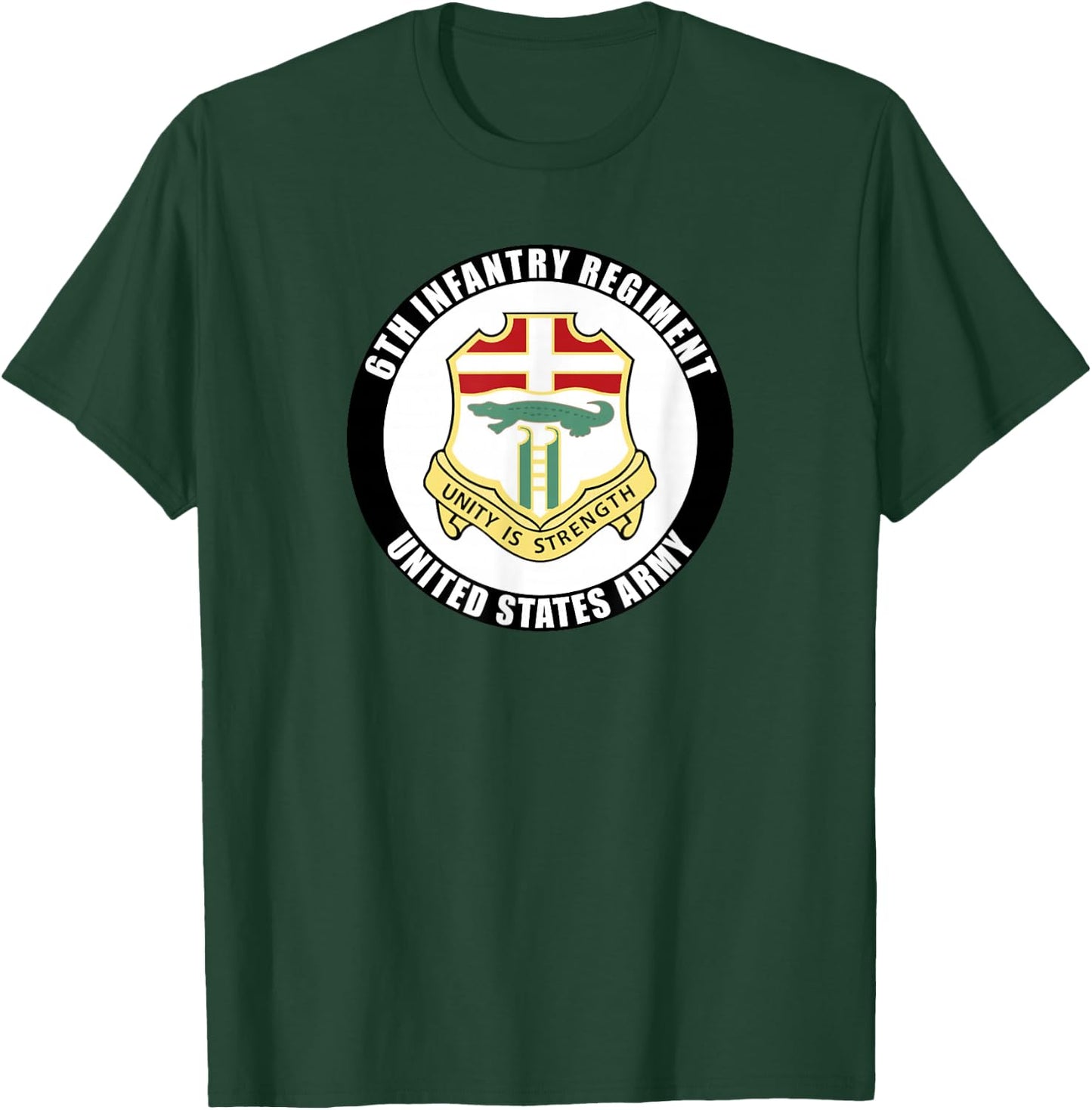 6th Infantry Regiment United States Army Veteran Military T-Shirt - T-Shirt | Forest