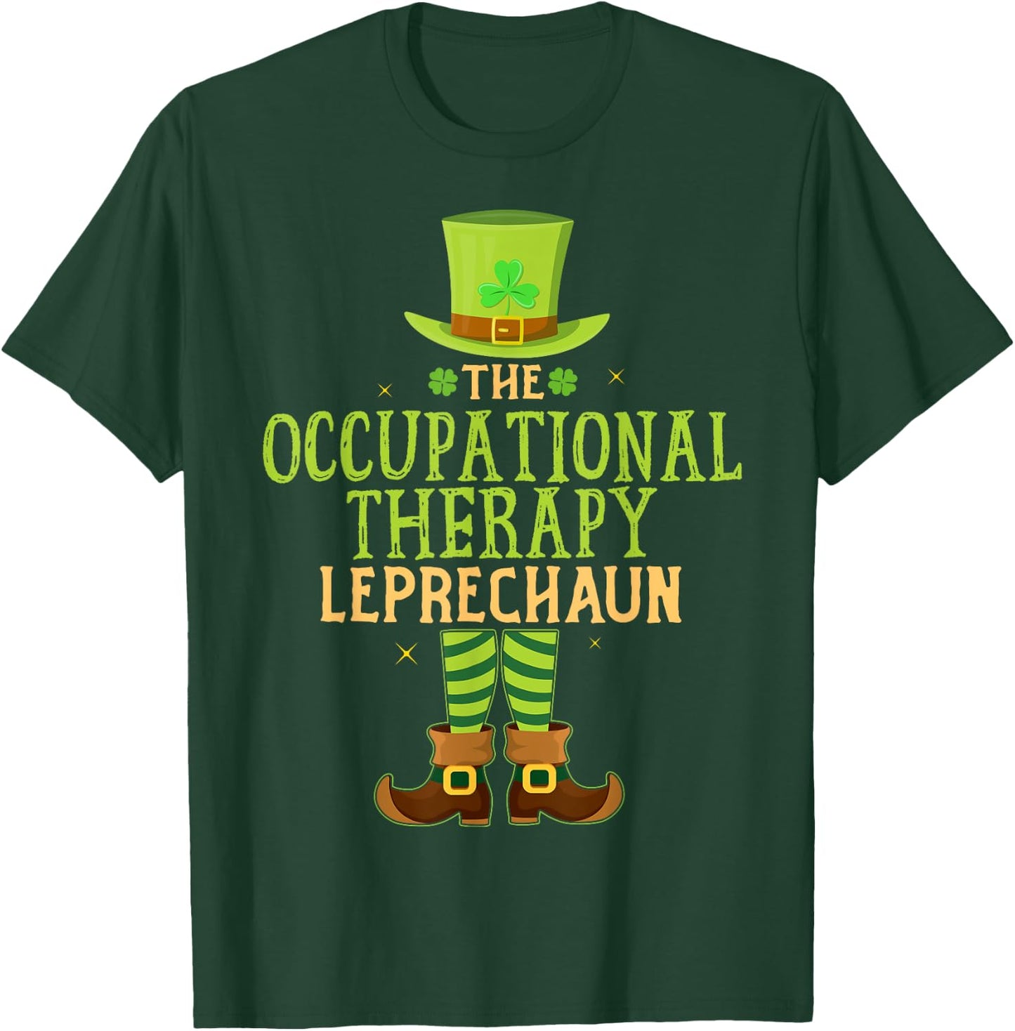 The Occupational Therapy Leprechaun Matching St Patricks Day T-Shirt - T-Shirt | Forest