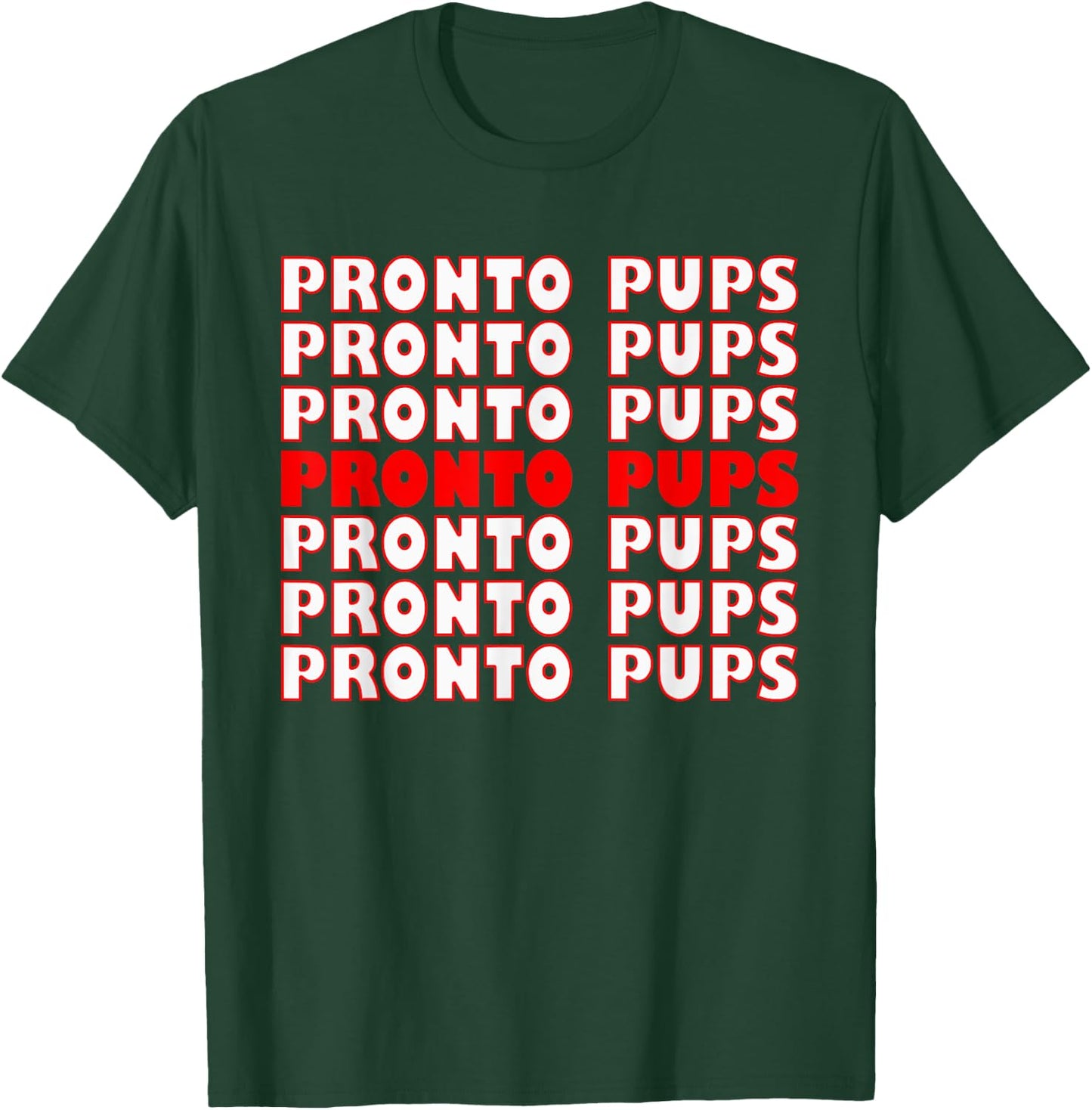 Pronto Pup Design T-Shirt - T-Shirt | Forest