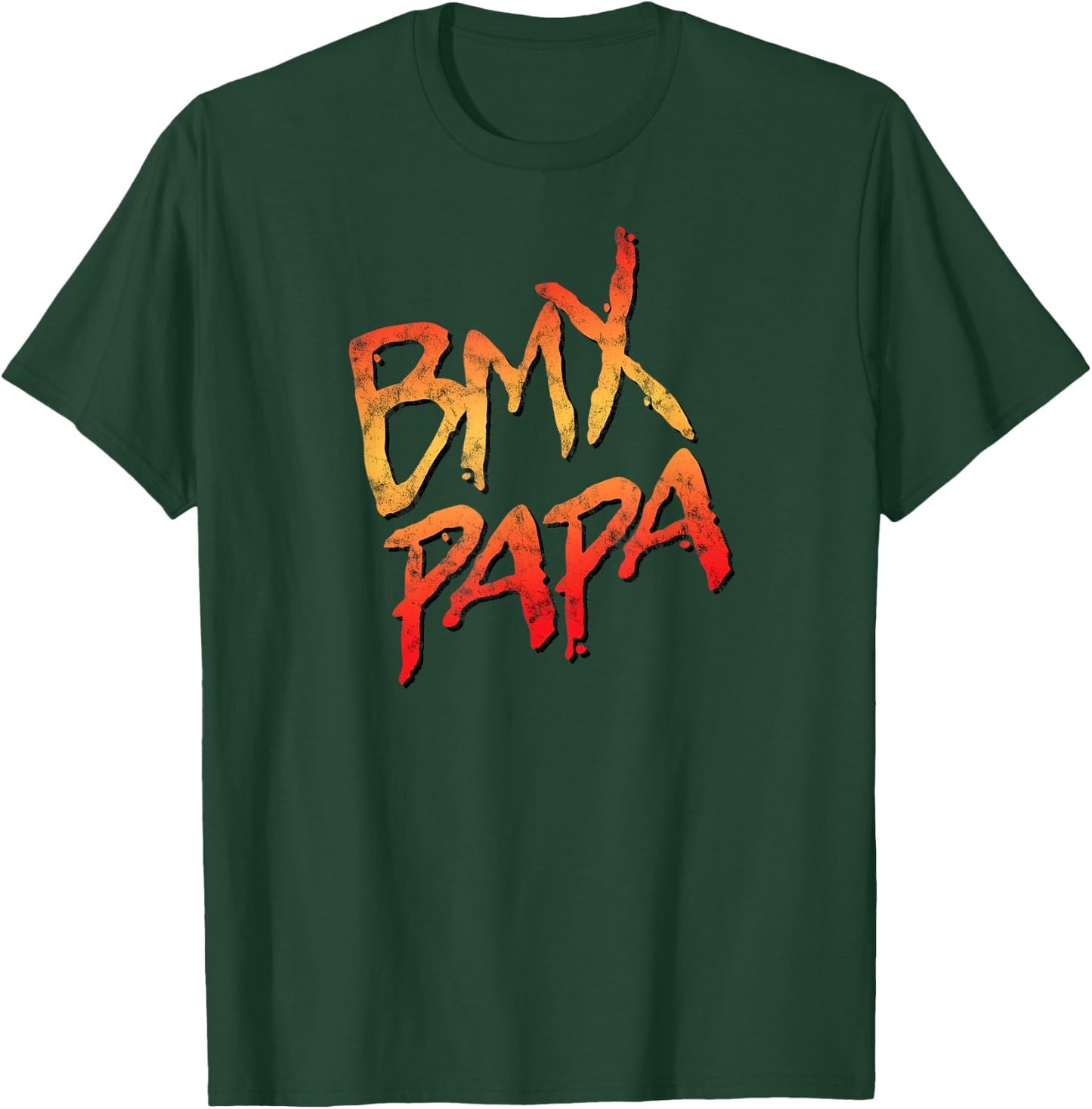 BMX Papa Vintage BMX Bike - Family Matching T-Shirt - T-Shirt | Forest