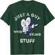 Just A Guy Who Films Stuff Filmmaker Cameraman Lover T-Shirt - T-Shirt | Forest